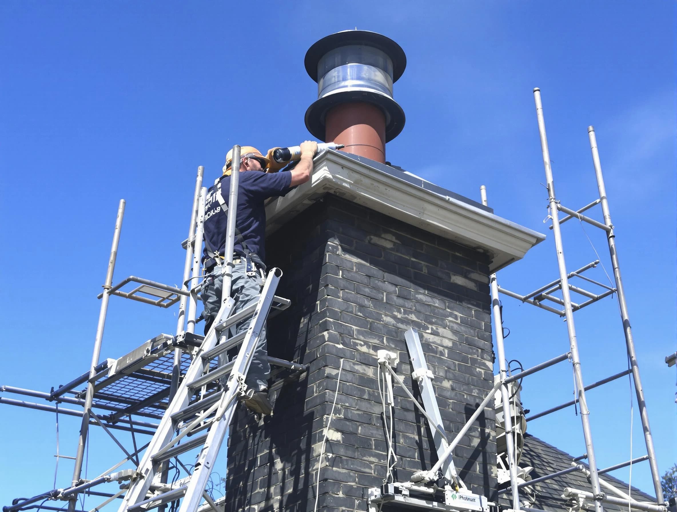Sturdy chimney crown finished by Frederick Chimney Sweep in Frederick, CO