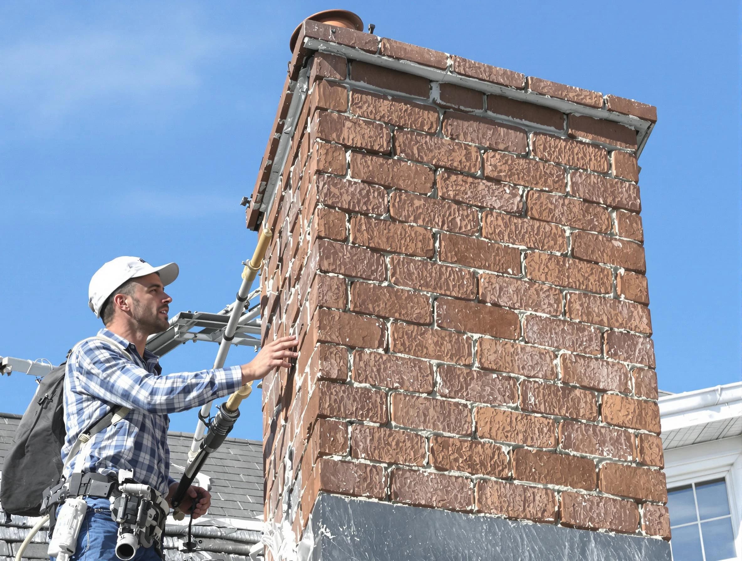 Brickwork for a chimney rebuild by Frederick Chimney Sweep in Frederick, CO