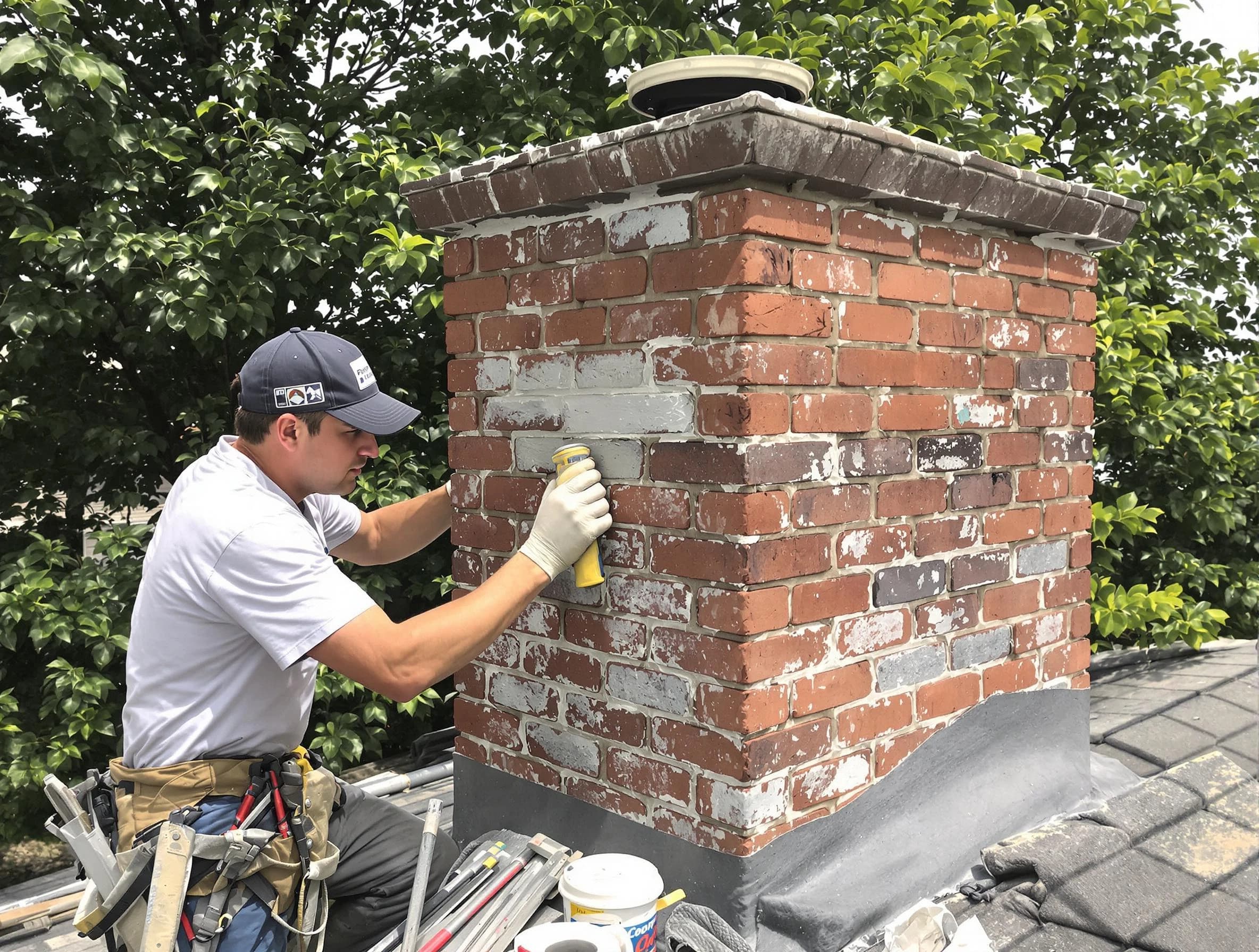 Frederick Chimney Sweep restoring an aging chimney in Frederick, CO