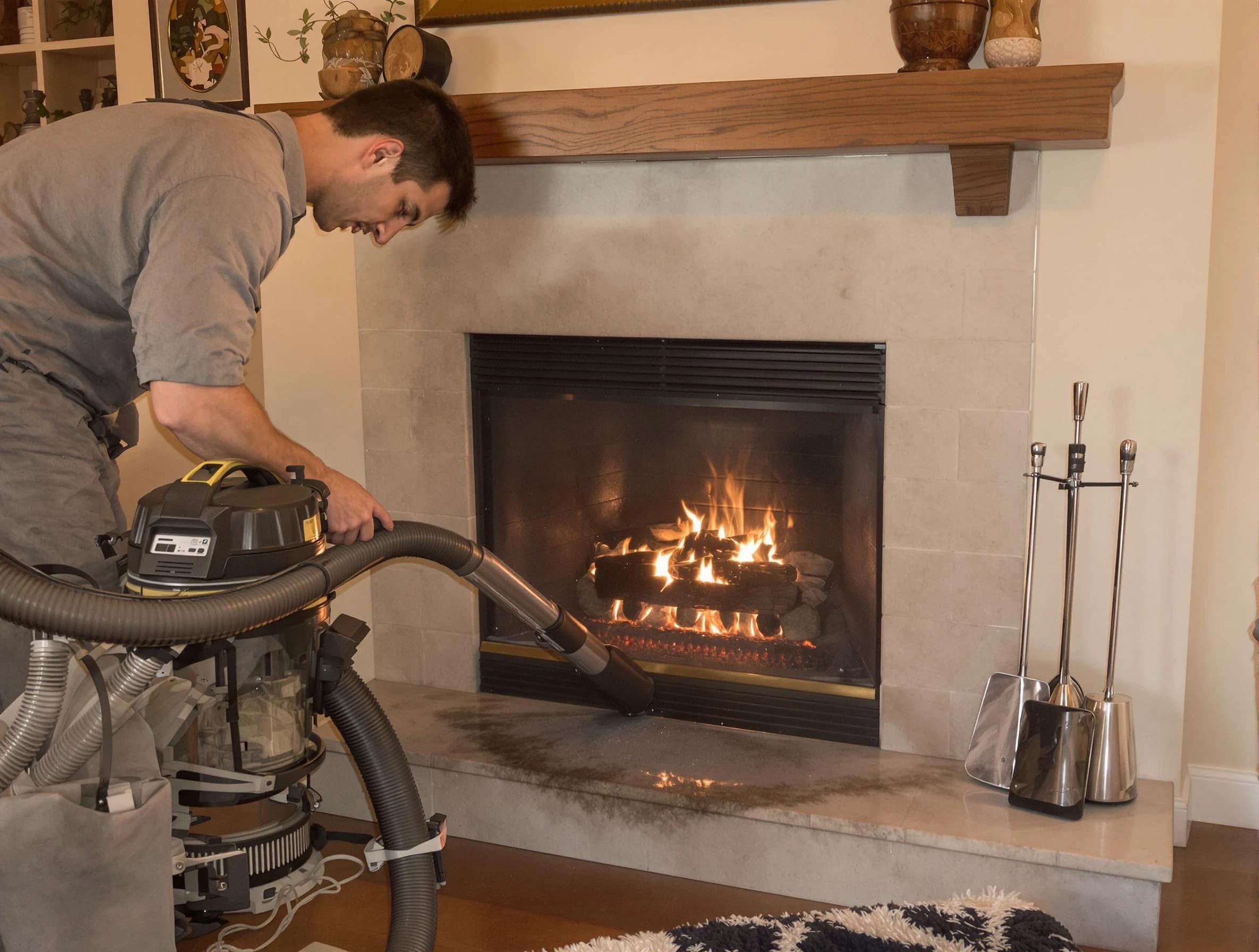 Routine fireplace upkeep by Frederick Chimney Sweep in Frederick, CO