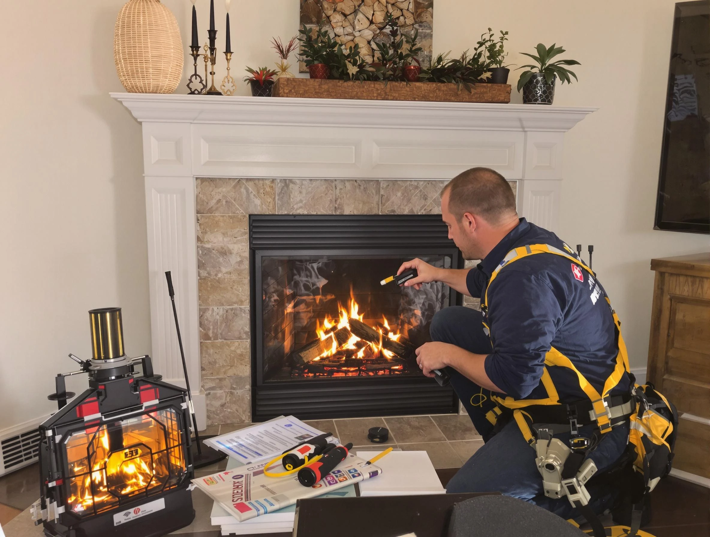 Safety-focused fireplace inspection by Frederick Chimney Sweep in Frederick, CO